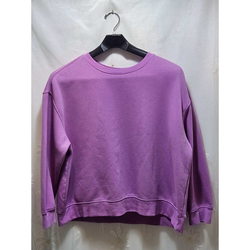 Athletic Works Womens XXL 20 Purple Sweater Cropped Solid Casual Athleisure Neon
